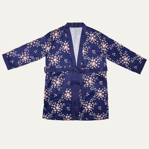 NWT Morgan Lane Allie Robe -blue floral - L/XL